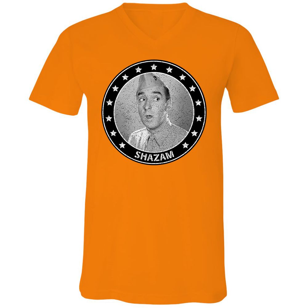 Unisex V-Neck T-Shirt - 18U9PHL7 - Orange - 11