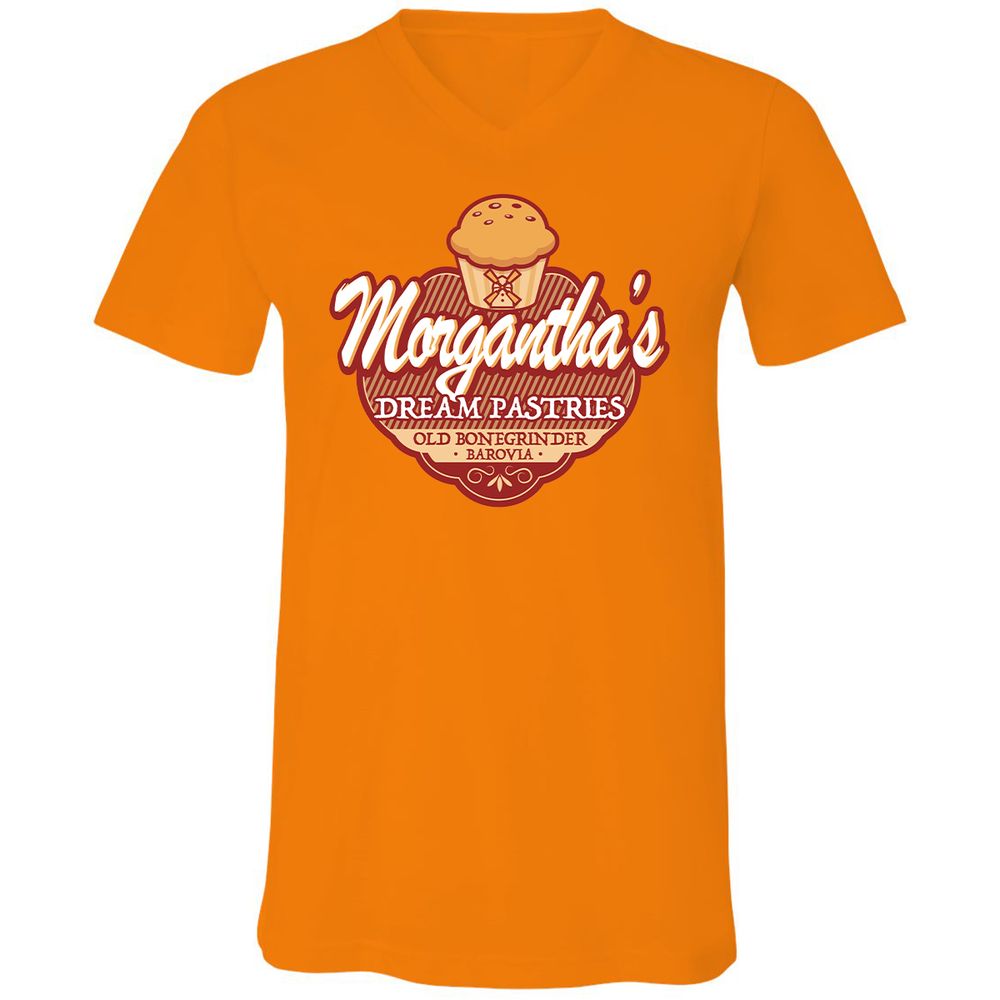 Unisex V-Neck T-Shirt - D7H97E9Z - Orange - 11