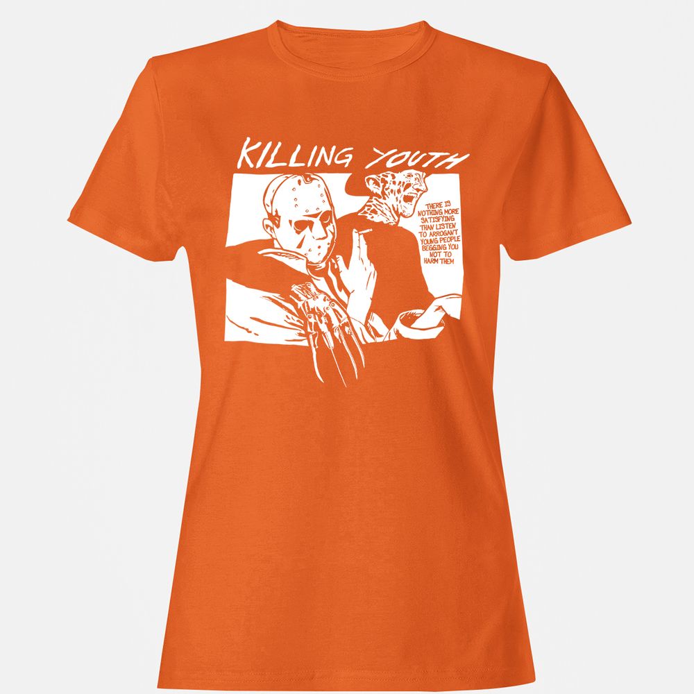 Women's T-Shirt - Q73ELZH3 - Orange - 11