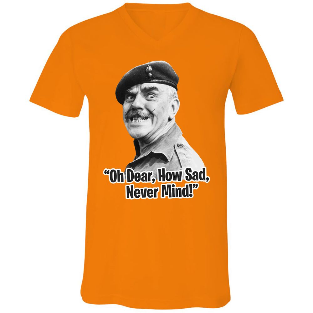 Unisex V-Neck T-Shirt - HNMRFRZ8 - Orange - 11