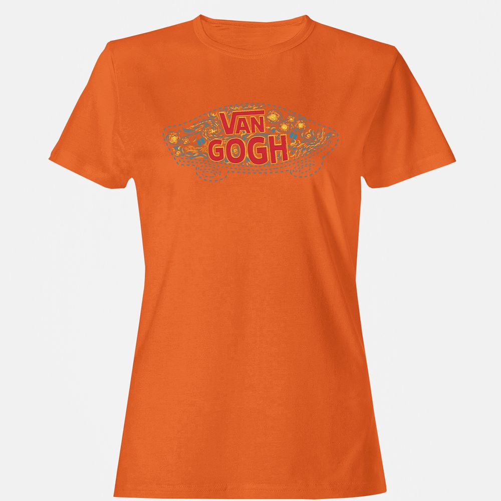 Women's T-Shirt - BR8CZEQM - Orange - 11