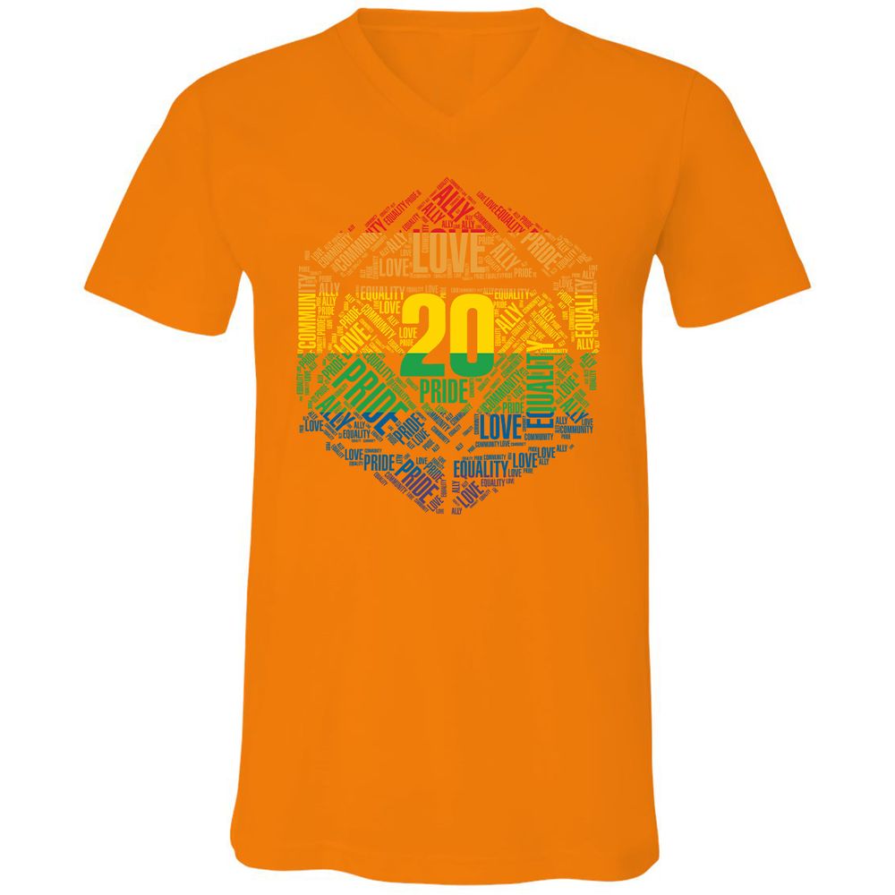 Unisex V-Neck T-Shirt - APTUKR3N - Orange - 11