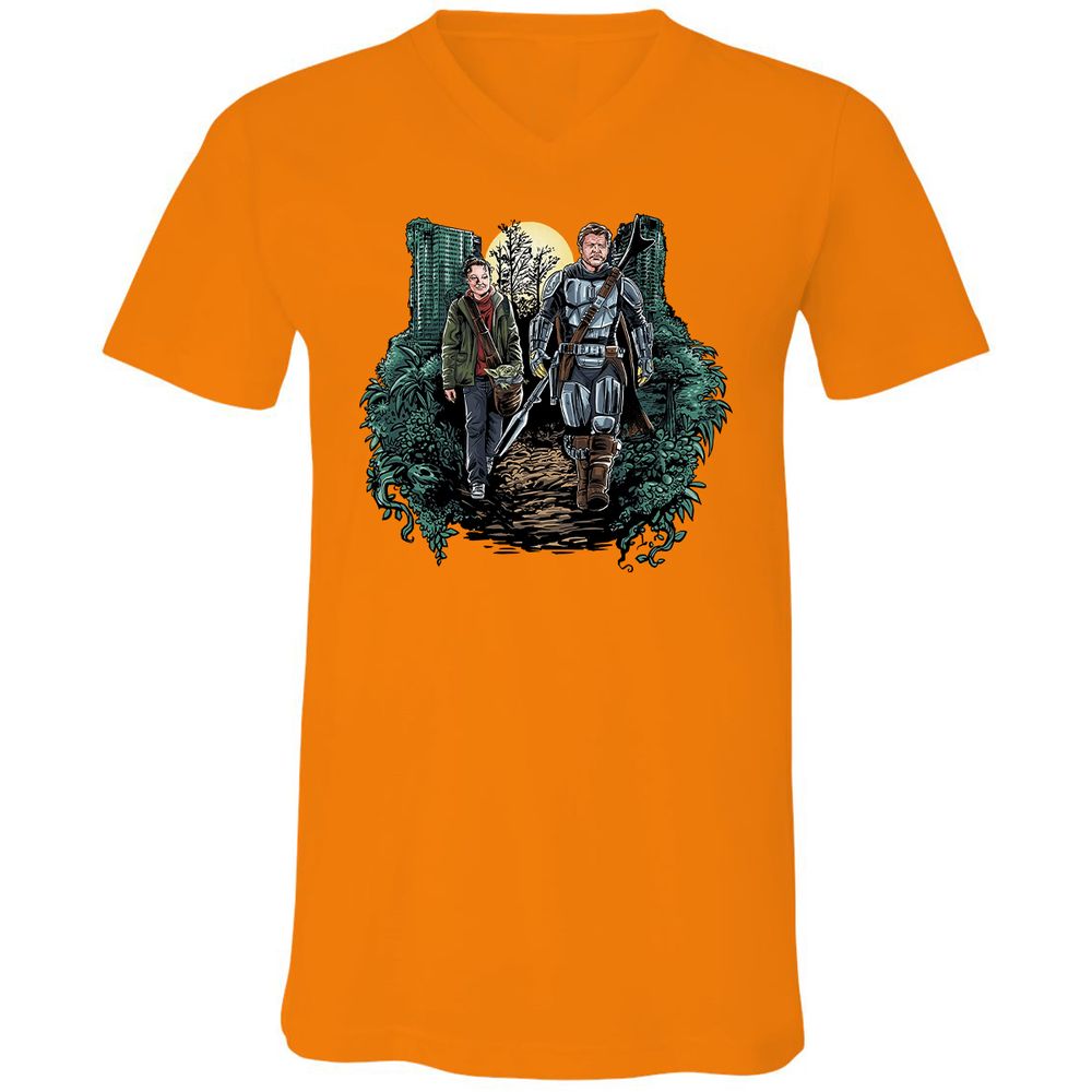 Unisex V-Neck T-Shirt - 9PPAVAVS - Orange - 11