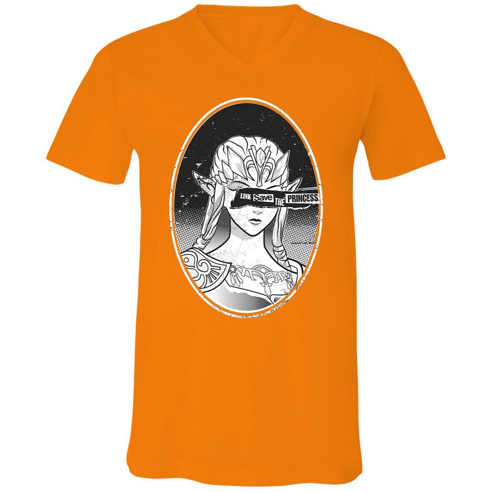 Unisex V-Neck T-Shirt - 6STSNA1M - Orange - 11