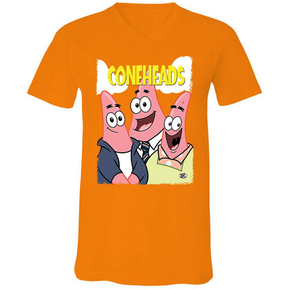 Unisex V-Neck T-Shirt - 9VHB1SBE - Orange - 11