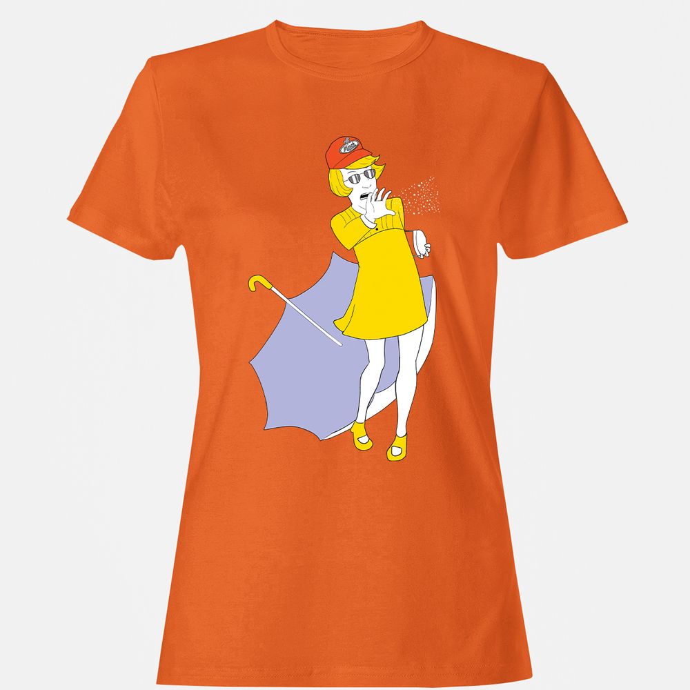 Women's T-Shirt - GZ8YBR3M - Orange - 11