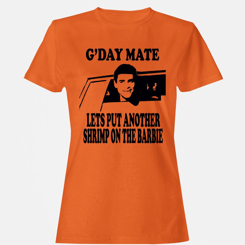 Women's T-Shirt - B2SS7HZL - Orange - 11