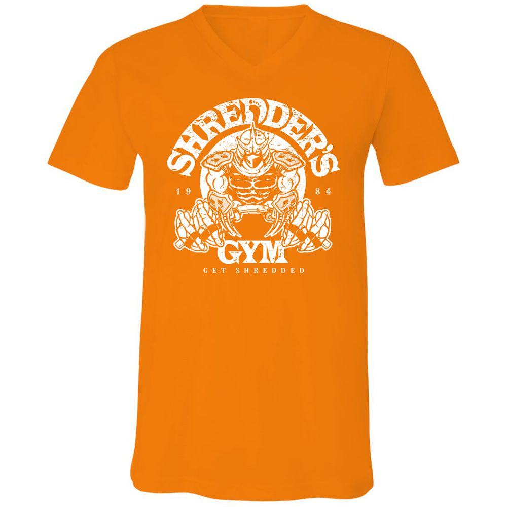 Unisex V-Neck T-Shirt - 2BXEMXCY - Orange - 11