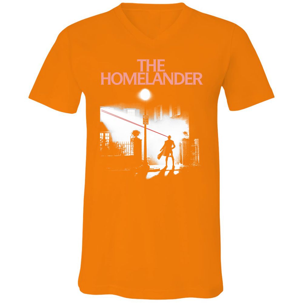 Unisex V-Neck T-Shirt - DDU3LFH3 - Orange - 11