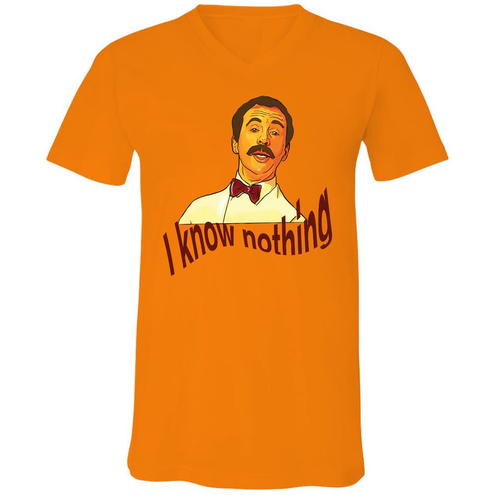 Unisex V-Neck T-Shirt - 5XT7LGE1 - Orange - 11