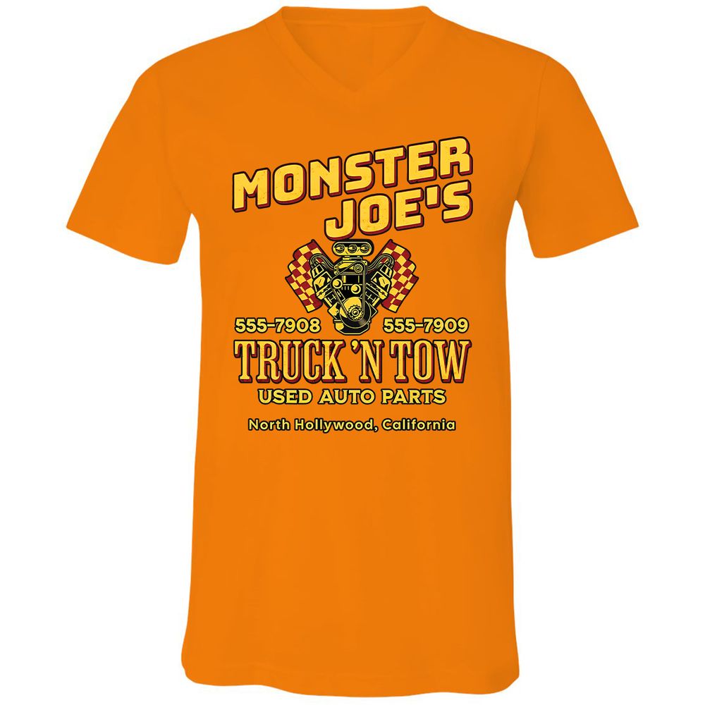 Unisex V-Neck T-Shirt - CDTQDTW2 - Orange - 11