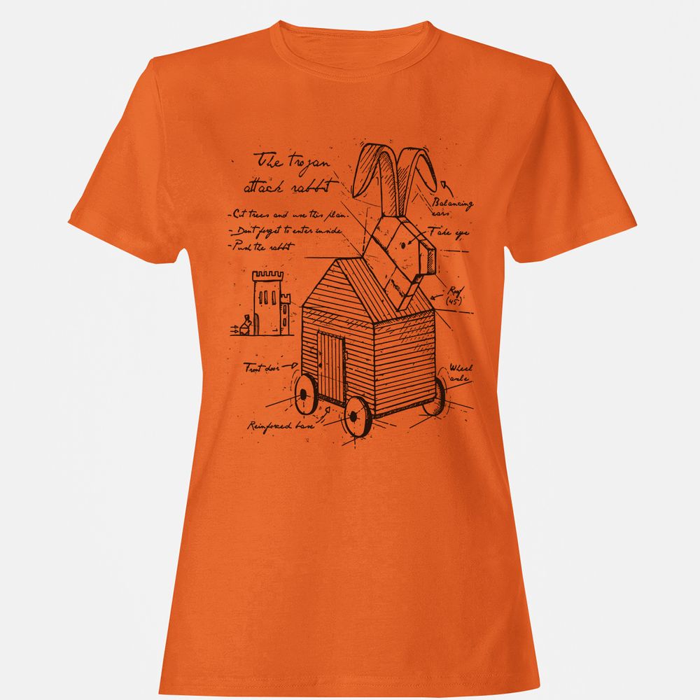 Women's T-Shirt - BANU83N7 - Orange - 11