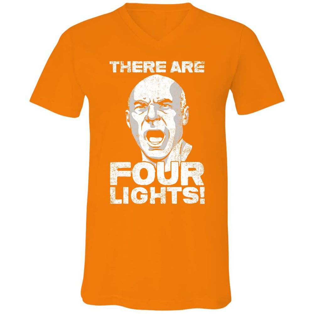 Unisex V-Neck T-Shirt - UJB6M7B7 - Orange - 11