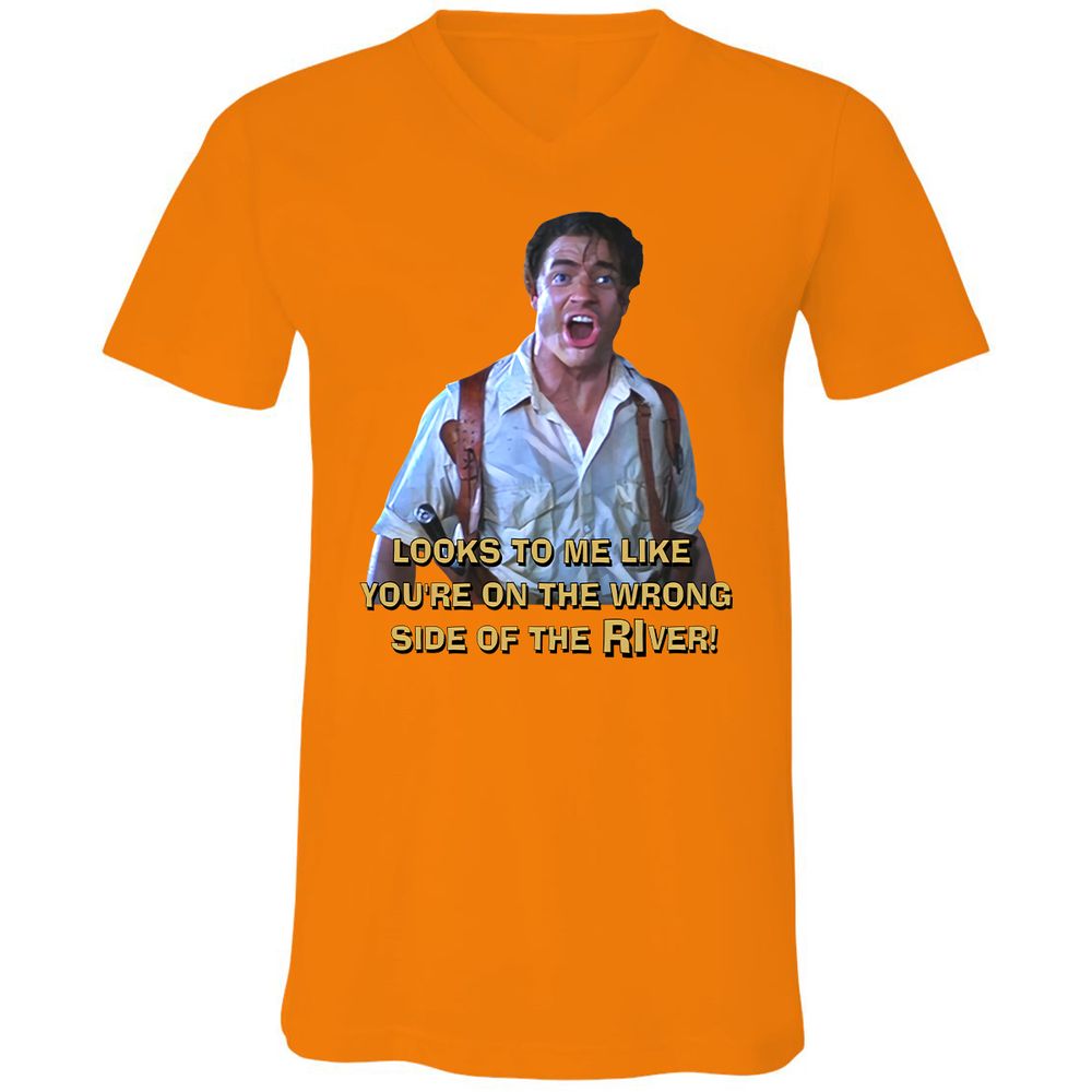 Unisex V-Neck T-Shirt - K8MCTVEW - Orange - 11