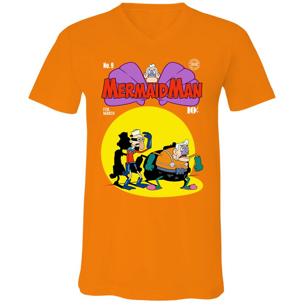 Unisex V-Neck T-Shirt - STCC8KWZ - Orange - 11