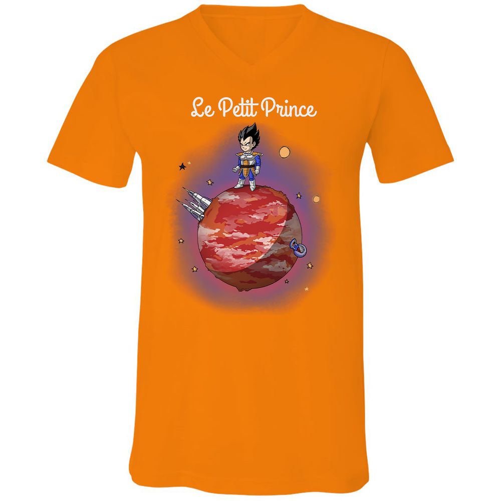 Unisex V-Neck T-Shirt - RBPQYT1S - Orange - 11