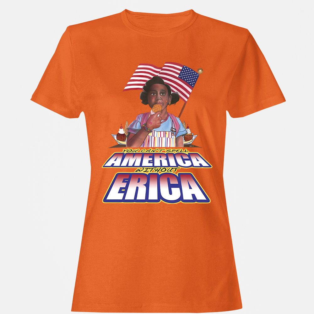 Women's T-Shirt - VK1CMPPQ - Orange - 11