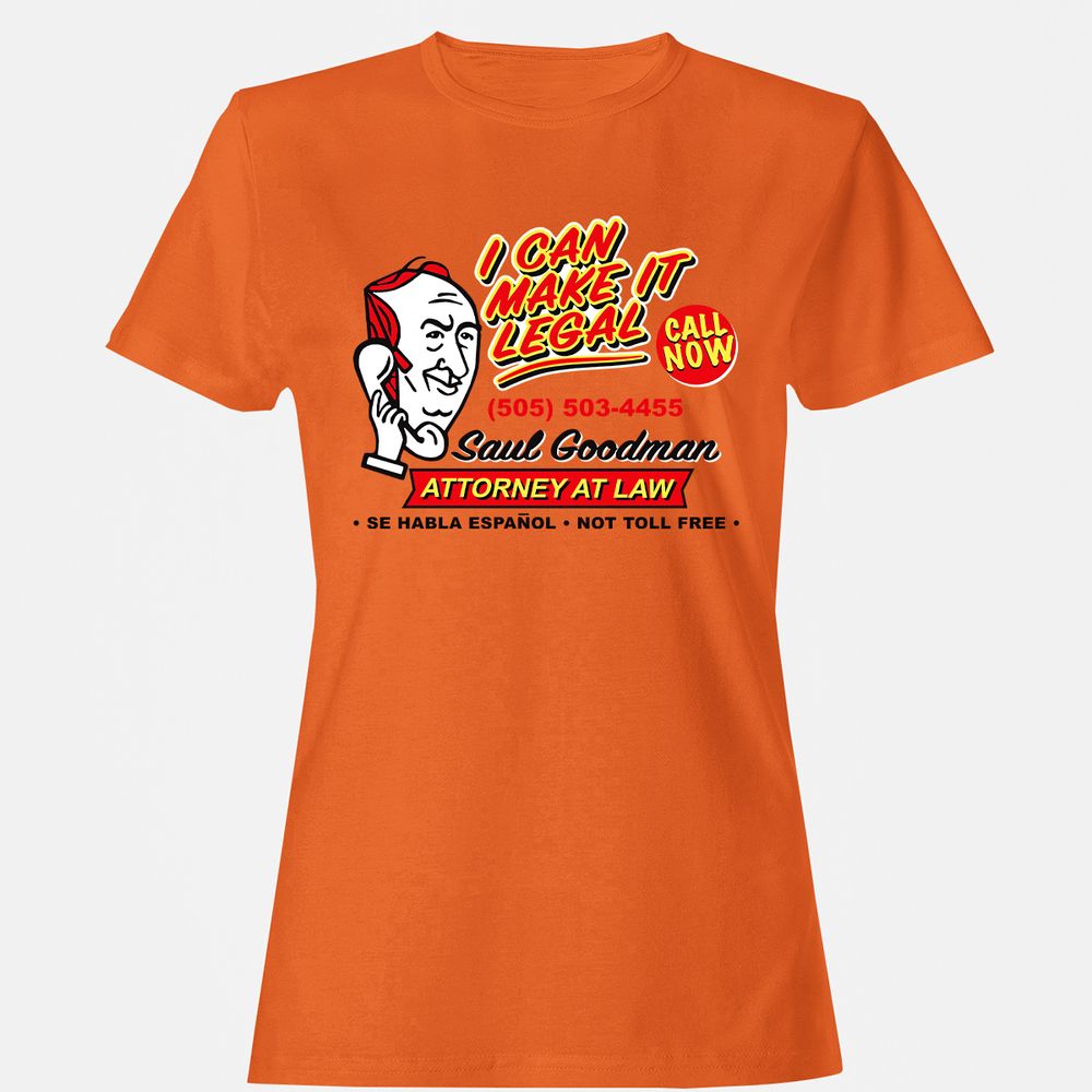 Women's T-Shirt - B3UAR9YN - Orange - 11