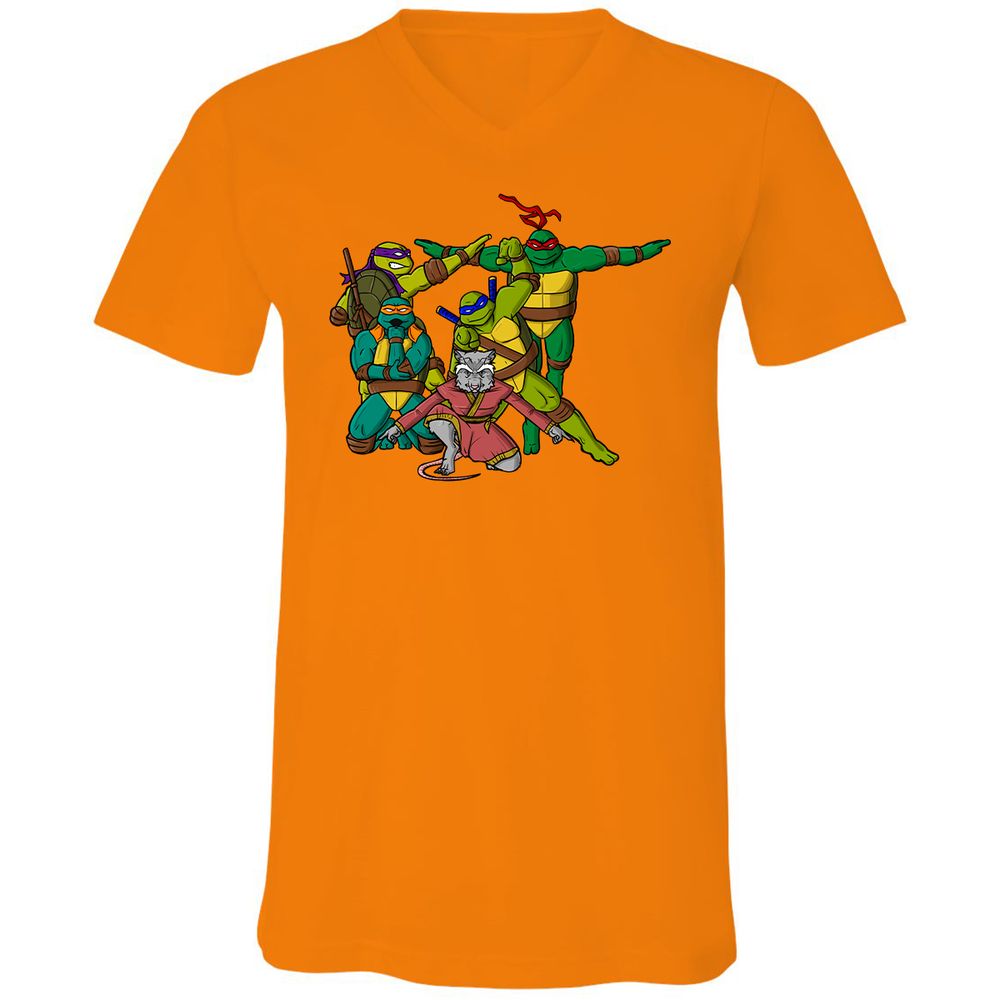 Unisex V-Neck T-Shirt - T26LCHZ8 - Orange - 11