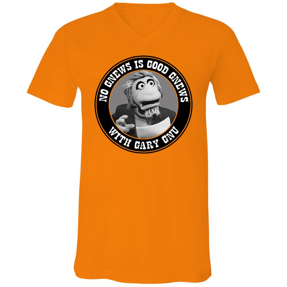 Unisex V-Neck T-Shirt - HRS8AT7S - Orange - 11