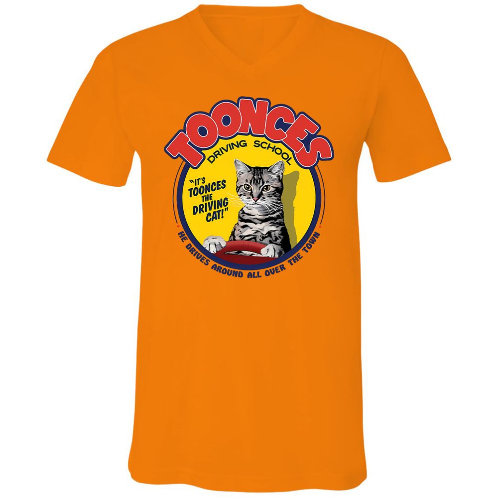 Unisex V-Neck T-Shirt - K1ULC959 - Orange - 11