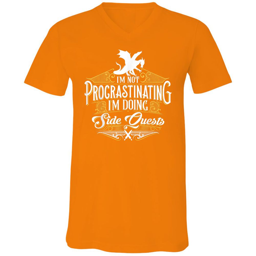 Unisex V-Neck T-Shirt - BCPMN3M7 - Orange - 11