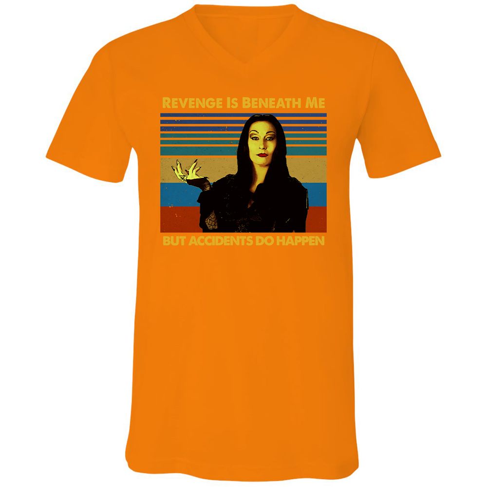 Unisex V-Neck T-Shirt - E3VFPG51 - Orange - 11