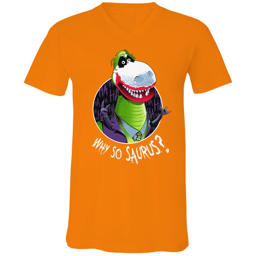 Unisex V-Neck T-Shirt - K9W2TSJ5 - Orange - 11