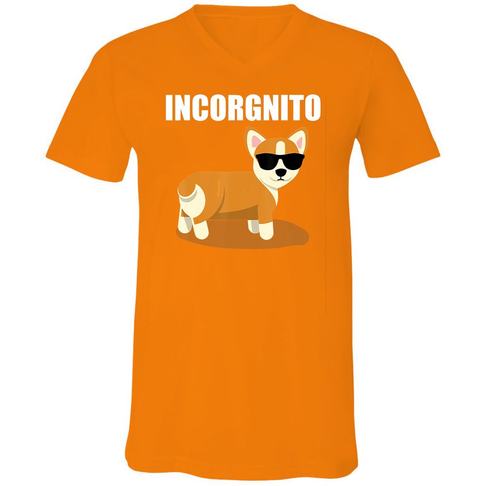 Unisex V-Neck T-Shirt - T2SNB3YT - Orange - 11