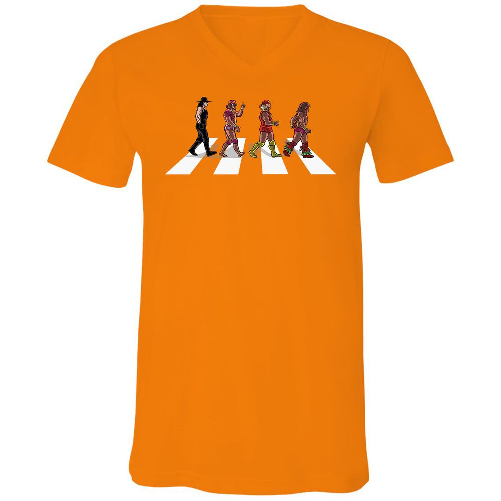 Unisex V-Neck T-Shirt - WER48311 - Orange - 11