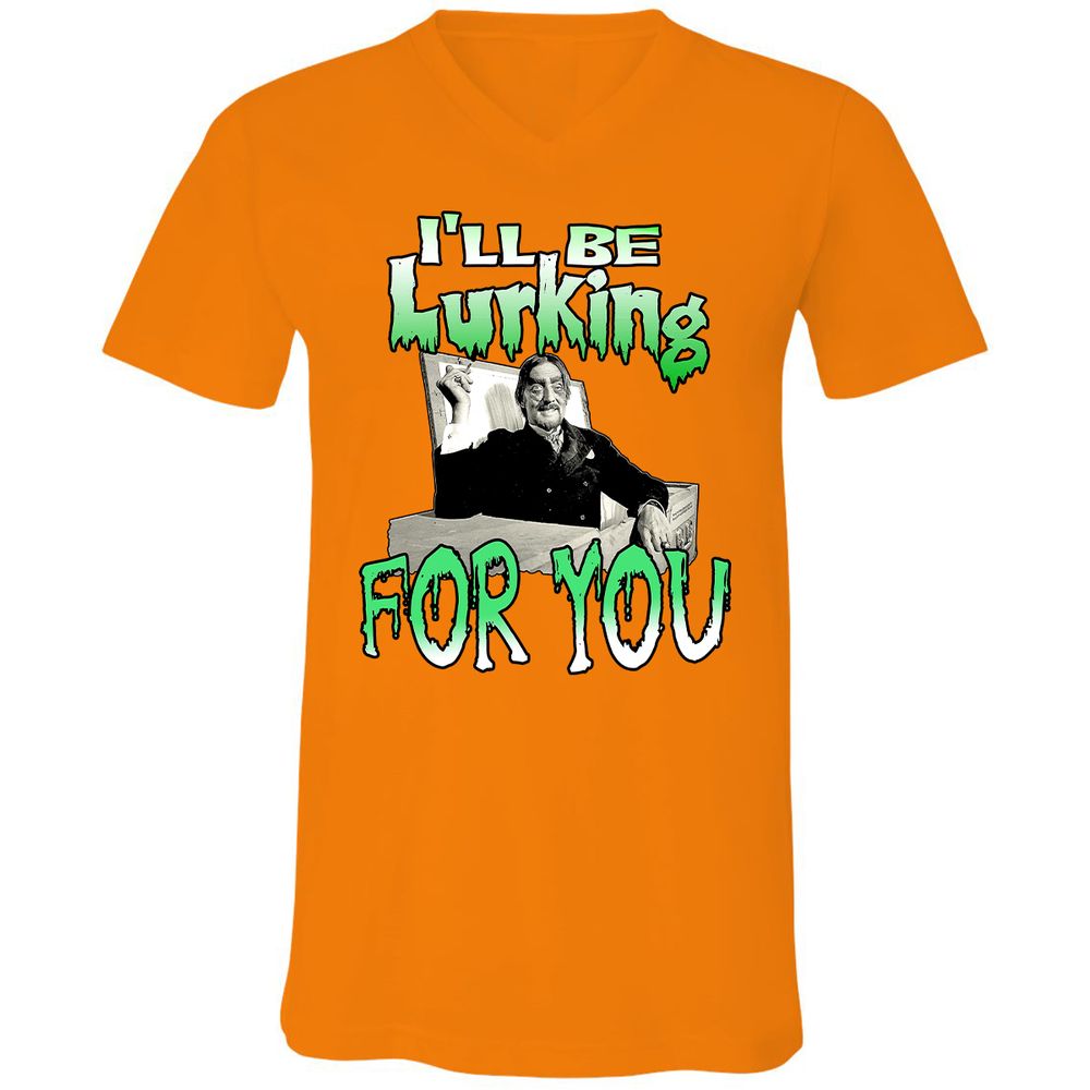 Unisex V-Neck T-Shirt - HTW4R57V - Orange - 11