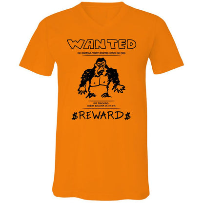 Unisex V-Neck T-Shirt - LUY1CE44 - Orange - 11