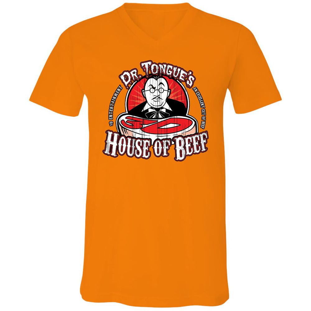 Unisex V-Neck T-Shirt - SBEGY3YB - Orange - 11