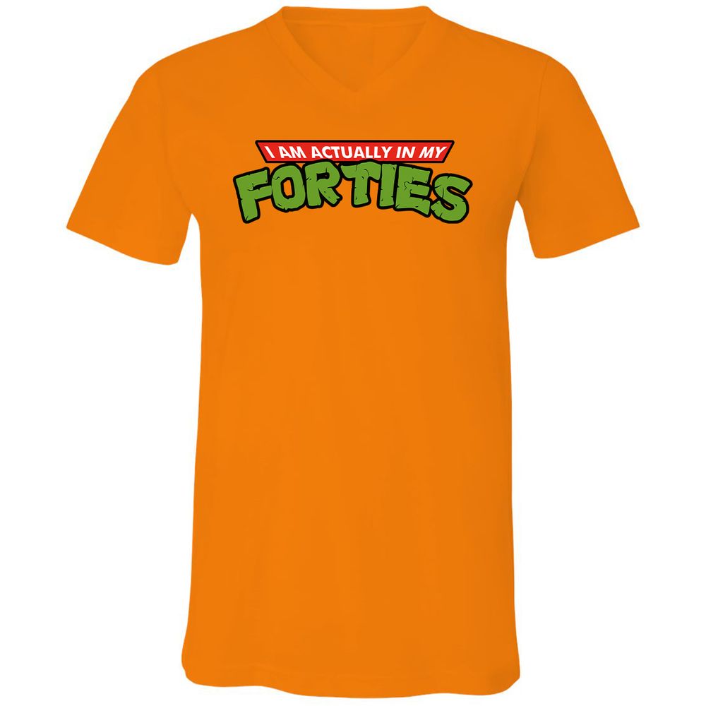 Unisex V-Neck T-Shirt - MULA675L - Orange - 11