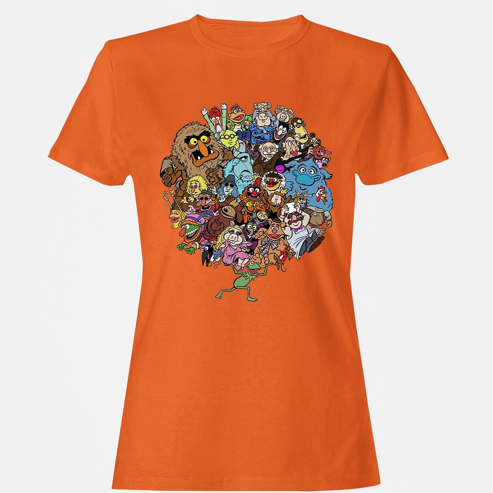 Women's T-Shirt - 4V6SHPYQ - Orange - 11