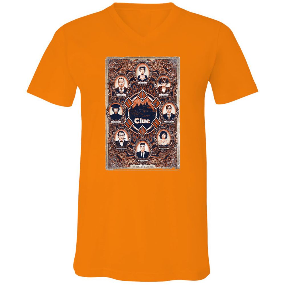 Unisex V-Neck T-Shirt - XBBCEW3E - Orange - 11
