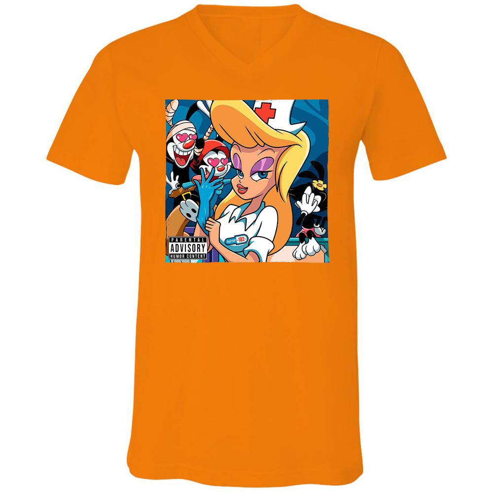 Unisex V-Neck T-Shirt - 94YTS377 - Orange - 11