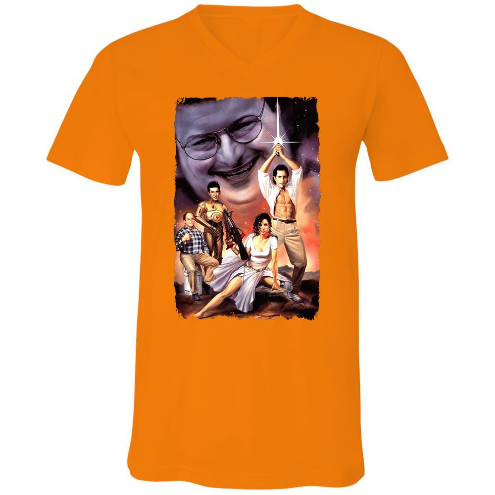 Unisex V-Neck T-Shirt - CMDWEZ4A - Orange - 11