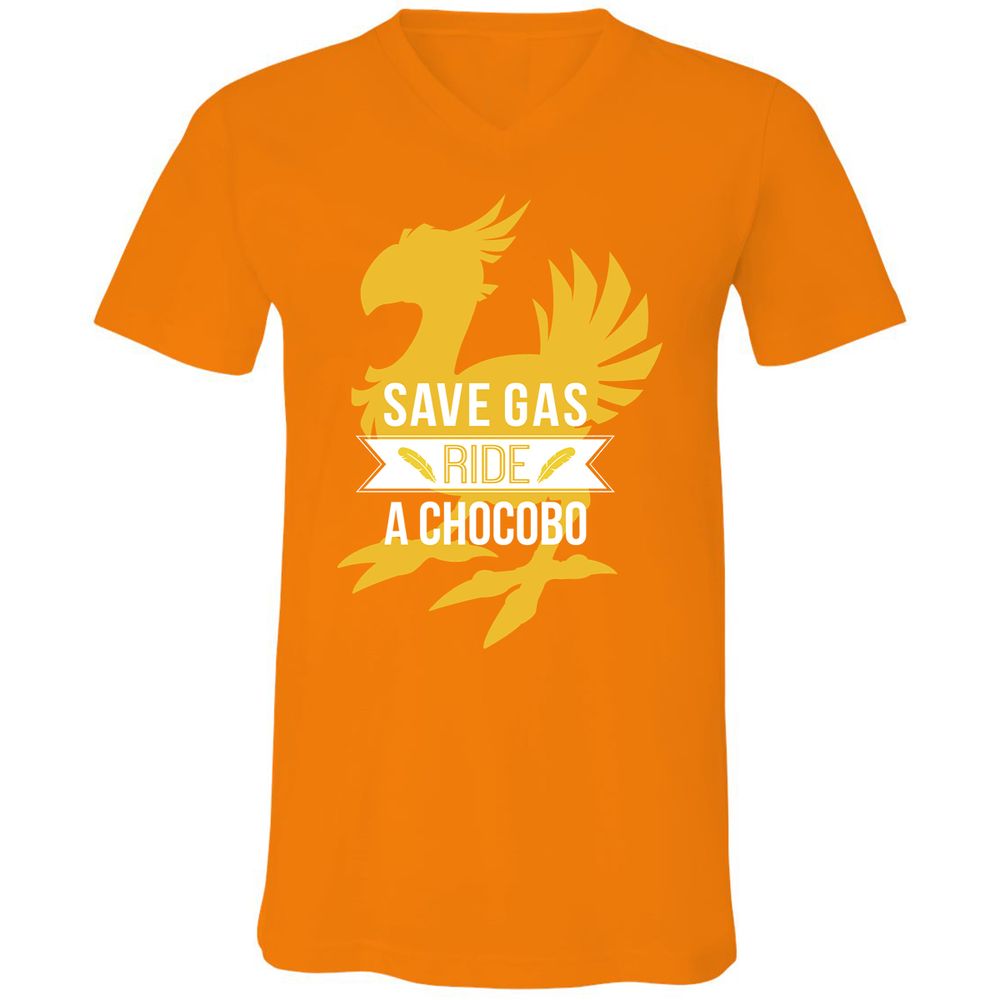 Unisex V-Neck T-Shirt - 7GPKDMGA - Orange - 11