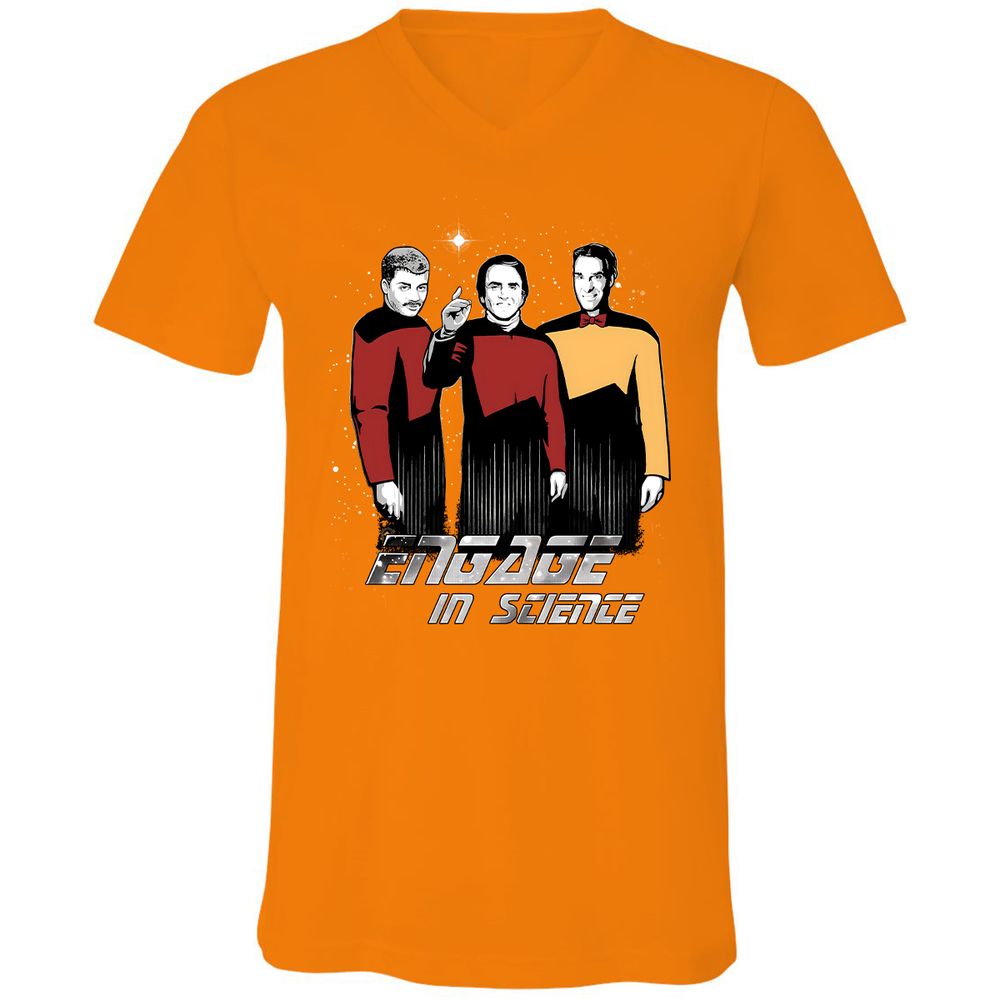 Unisex V-Neck T-Shirt - AMW1DLYR - Orange - 11