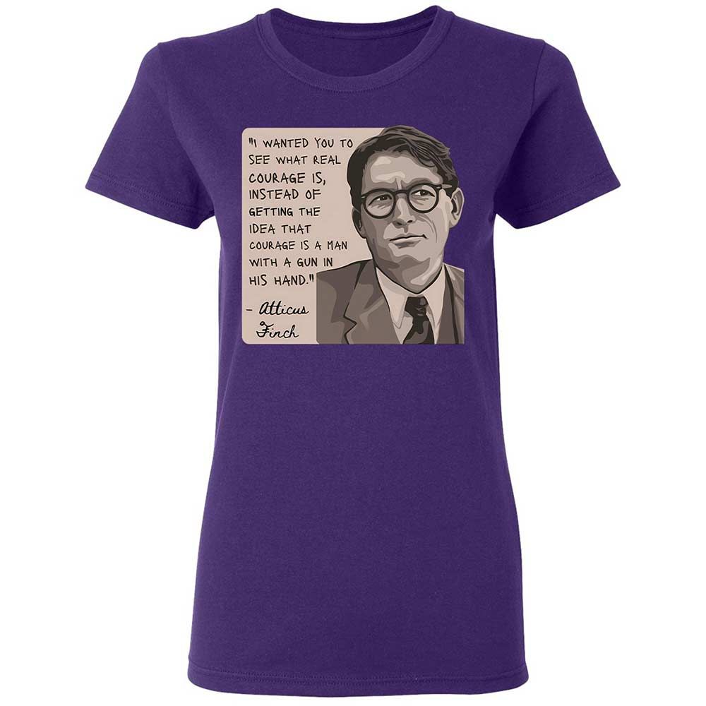 Real Courage Quote - Purple - 11