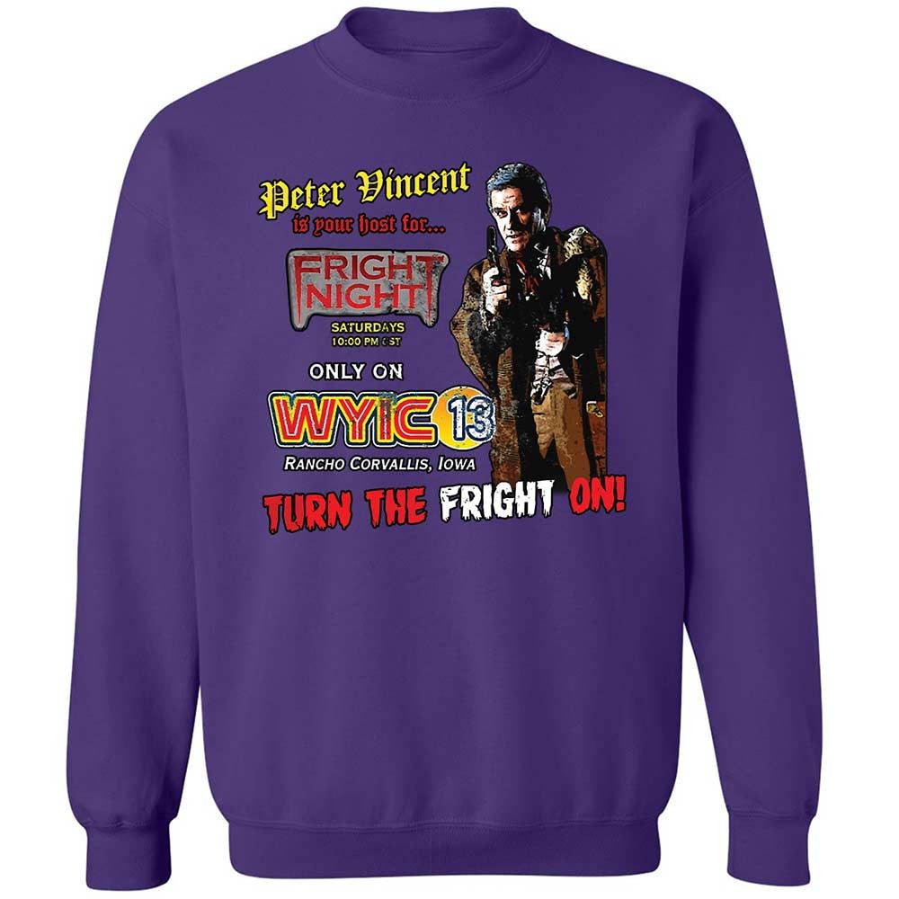 Peter Vincent Fright horror night cult - Purple - 11