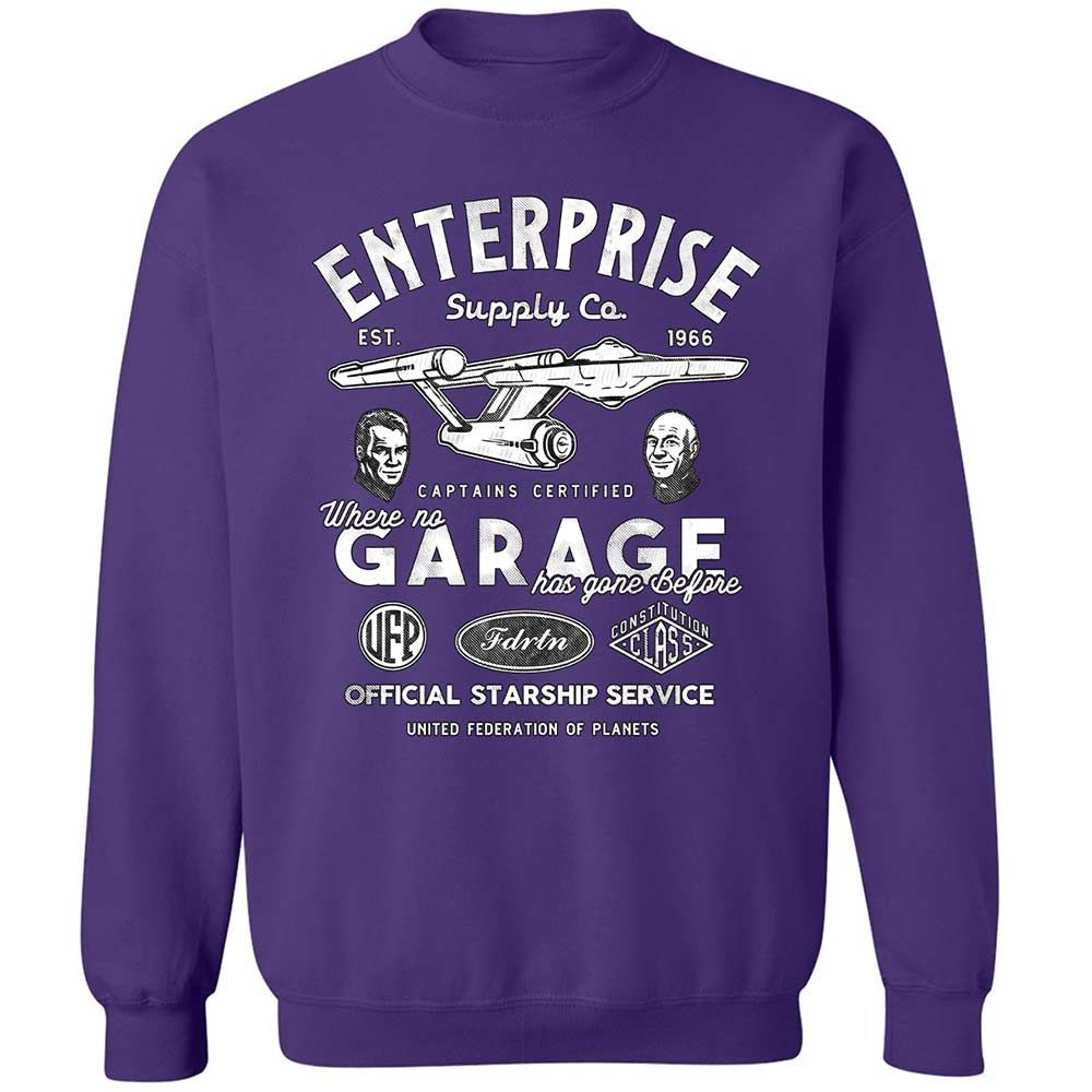 Classic Unisex Sweatshirt - DTLE42SJ - Purple - 11