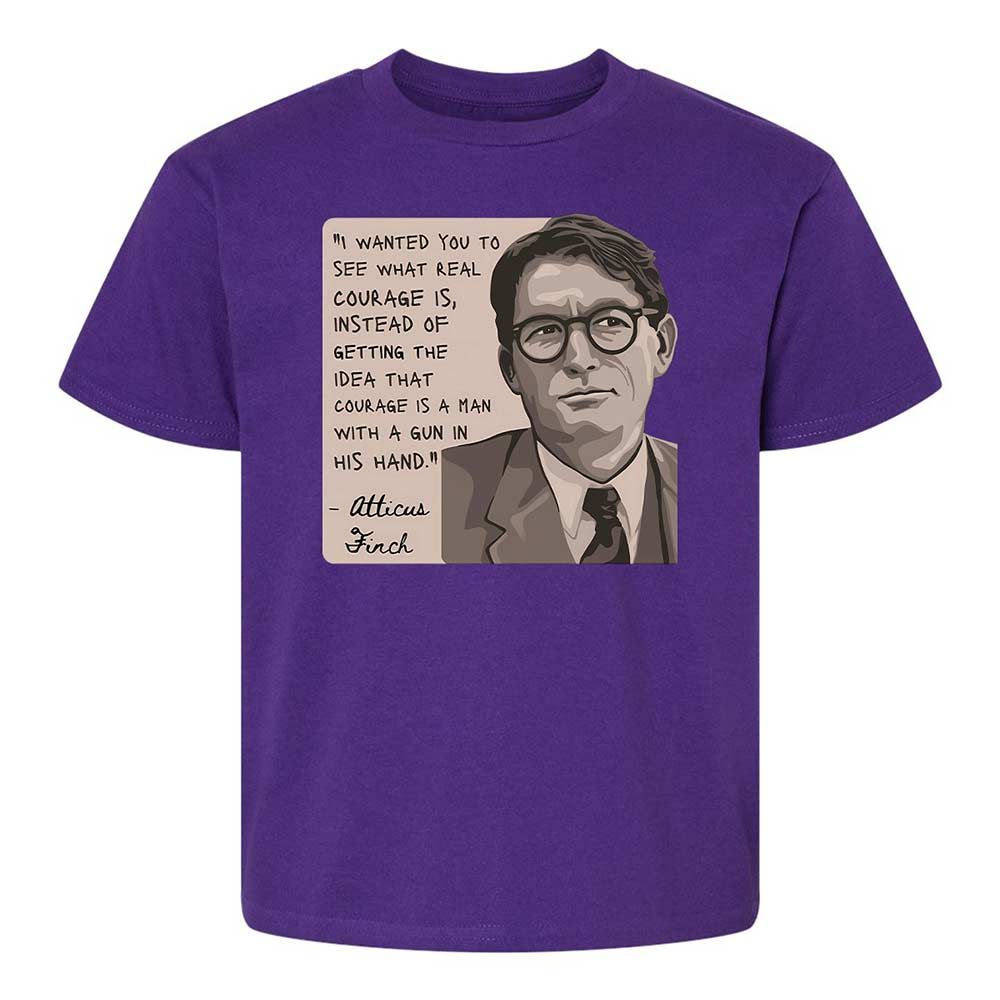 Real Courage Quote - Purple - 11