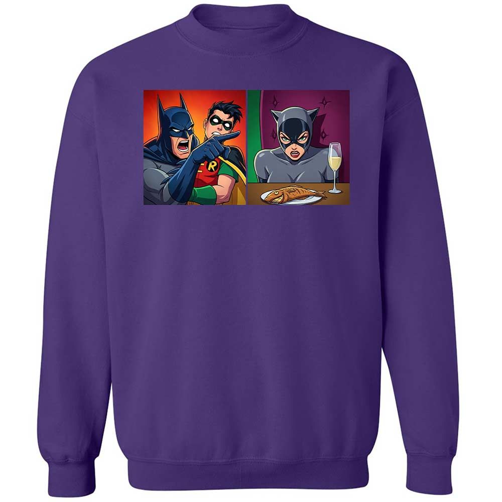 Bat Yelling at Catwoman - Purple - 11