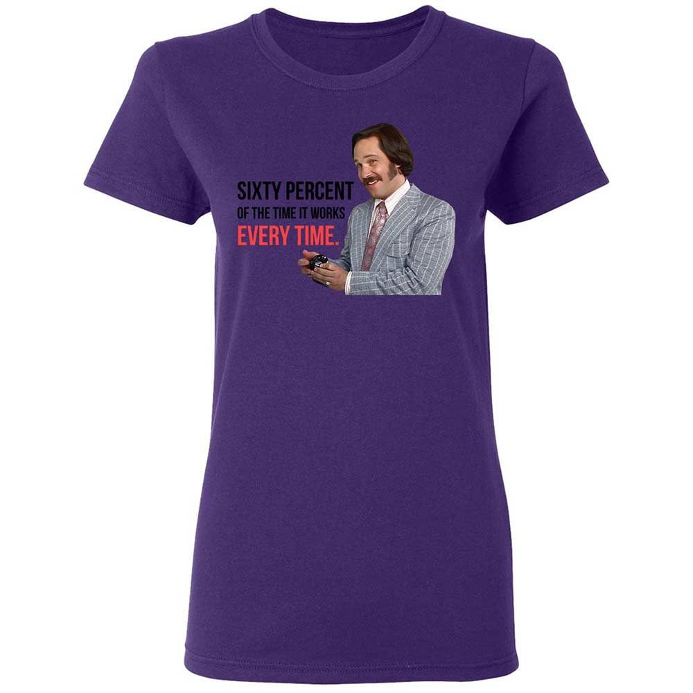 Women's T-Shirt - 871B9KUT - Purple - 11