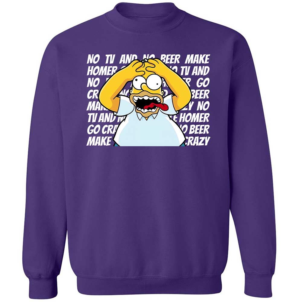 No TV and No Beer Make Homer Go Crazy - Purple - 11