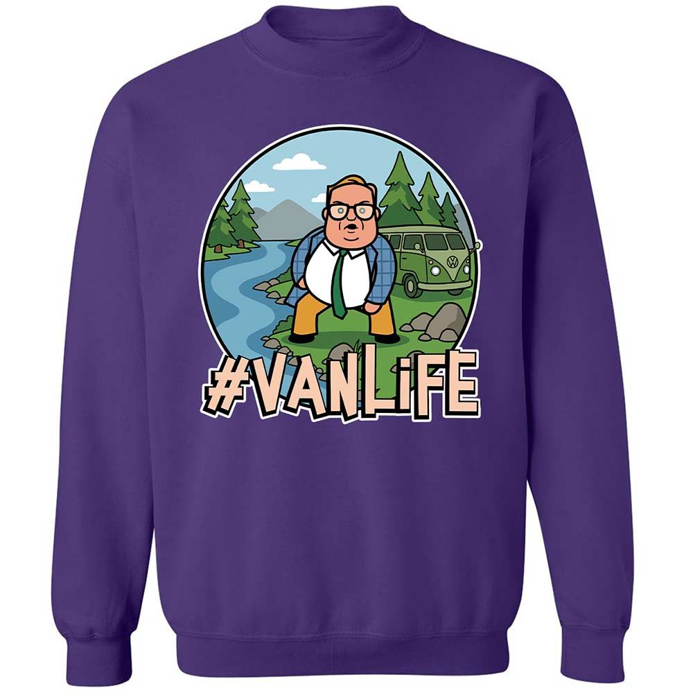 Vanlife living in a van down by the river - Purple - 11