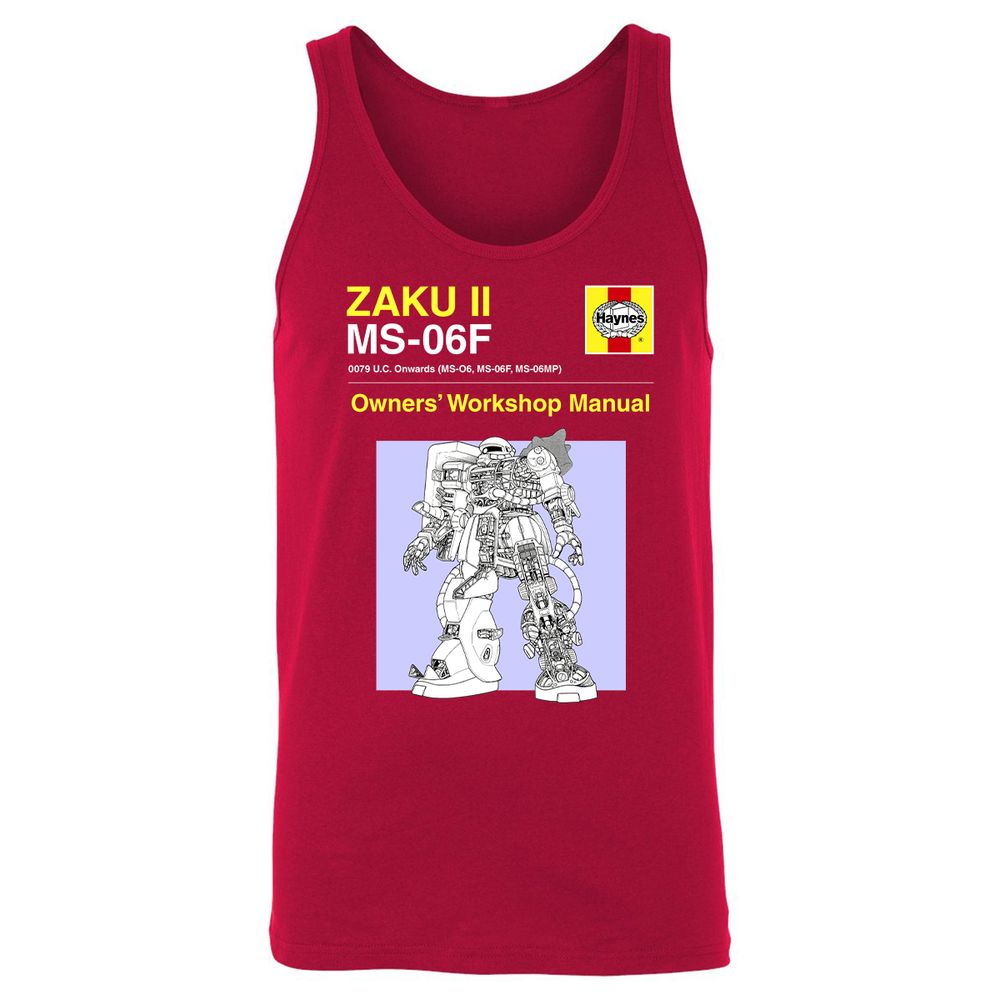 Unisex Jersey Tank - GN7HL18Q - Red - 11