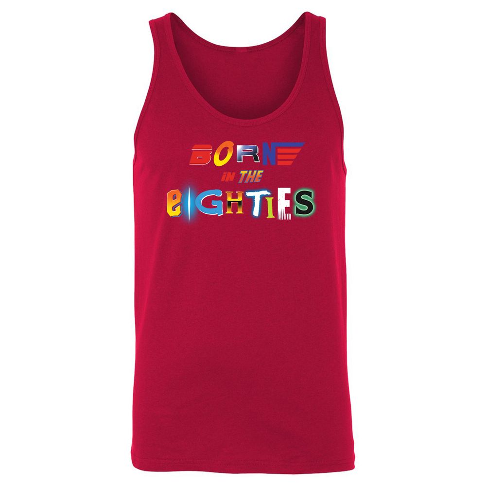Unisex Jersey Tank - WC4B8D6H - Red - 11